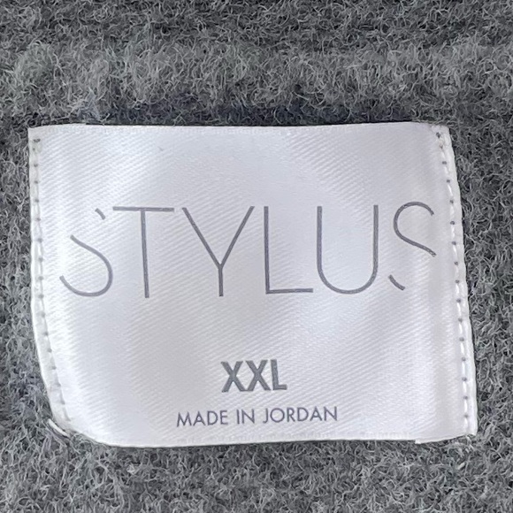 Soft Grey V Neck Cozy Slimming Look Long Sleeve Pullover Sweater Plus Size XXL - Picture 8 of 11